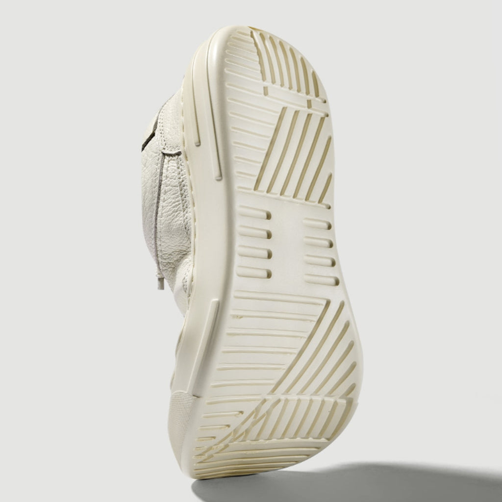 Slip-On Leather Trainers | Minimalist Grain Leather Casual Shoes