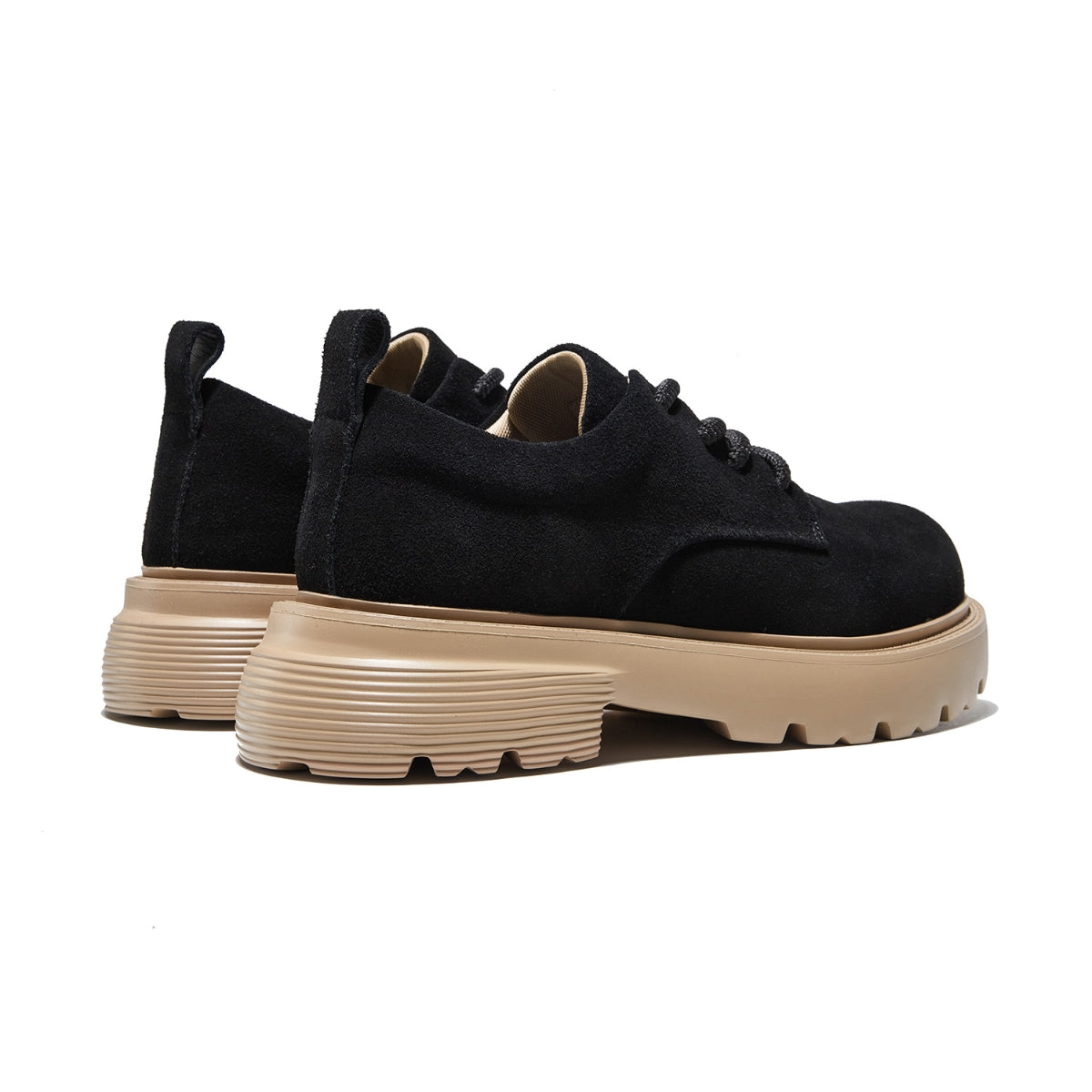 Suede Workwear Shoes | Thick-Sole Vintage Trainers