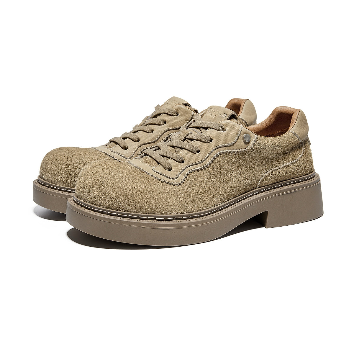 Suede Workwear Trainers | Vintage Low-Top Shoes