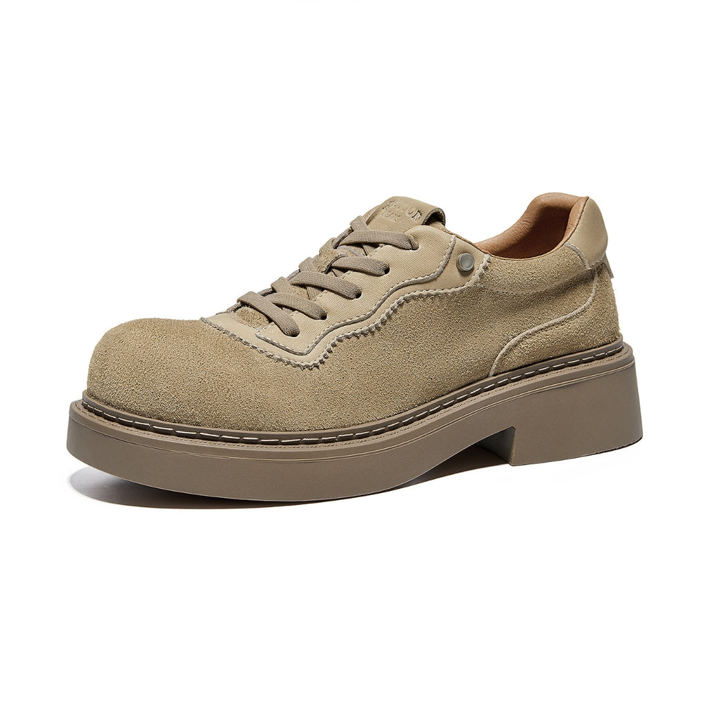 Suede Workwear Trainers | Vintage Low-Top Shoes