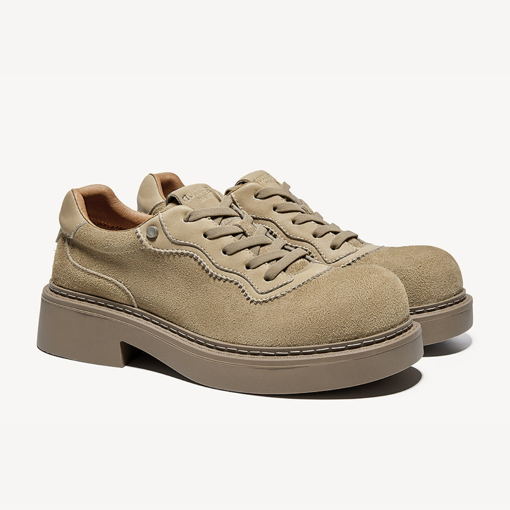 Suede Workwear Trainers | Vintage Low-Top Shoes