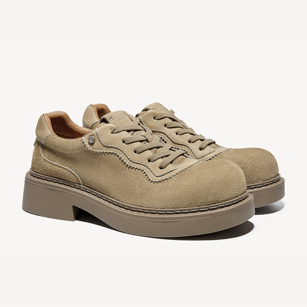 Suede Workwear Trainers | Vintage Low-Top Shoes