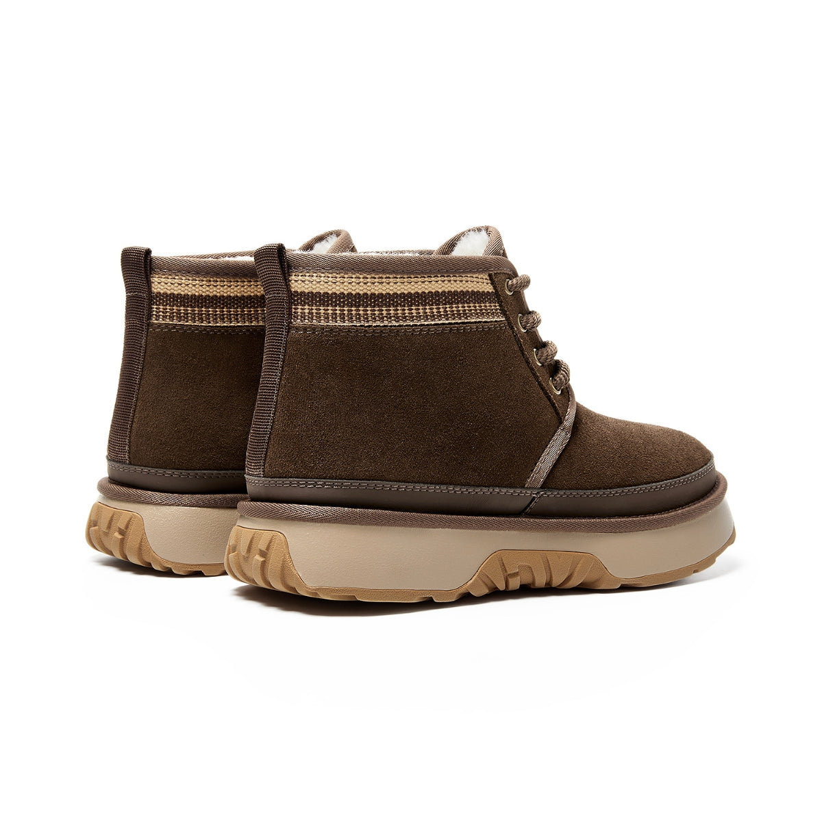 Suede Winter Boots | Short Lace-Up Snow Boots