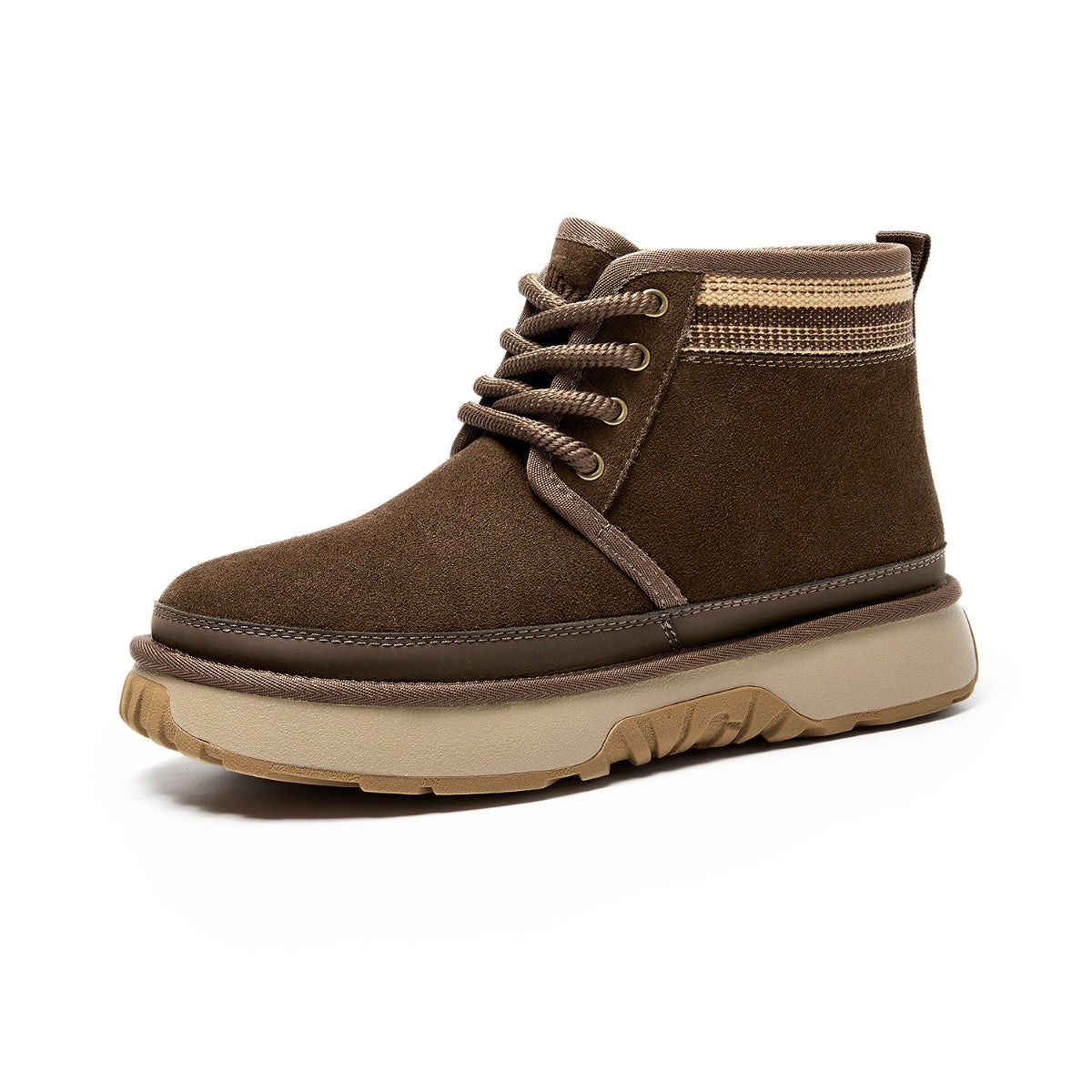 Suede Winter Boots | Short Lace-Up Snow Boots