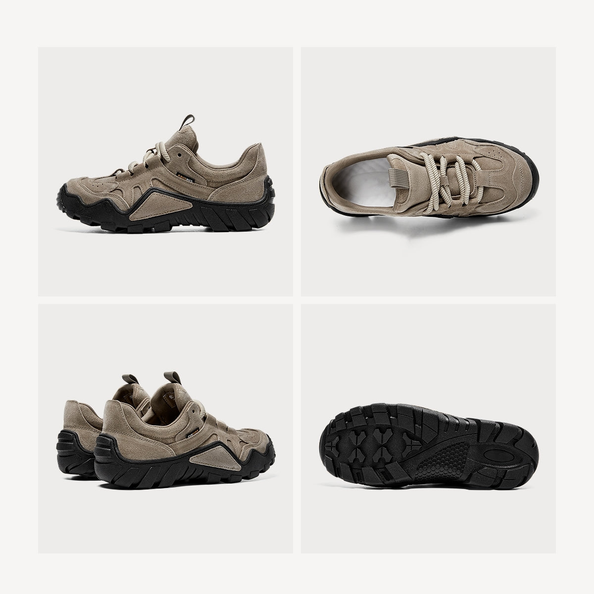 Suede Outdoor Sneakers | Thick-Soled Trail-Inspired Casual Shoes