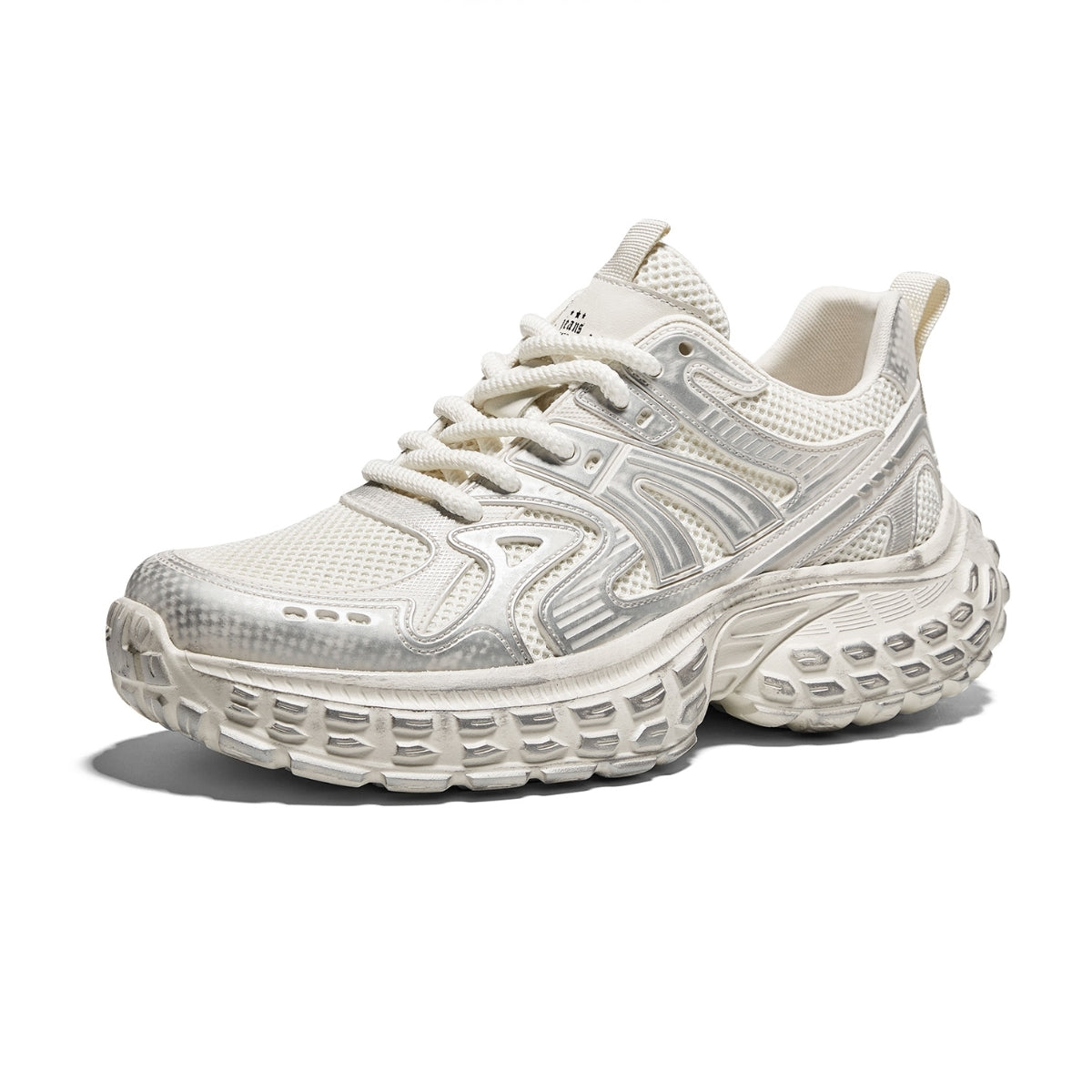 Chunky Mesh Trainers | Thick-Soled Casual Dad Sneakers