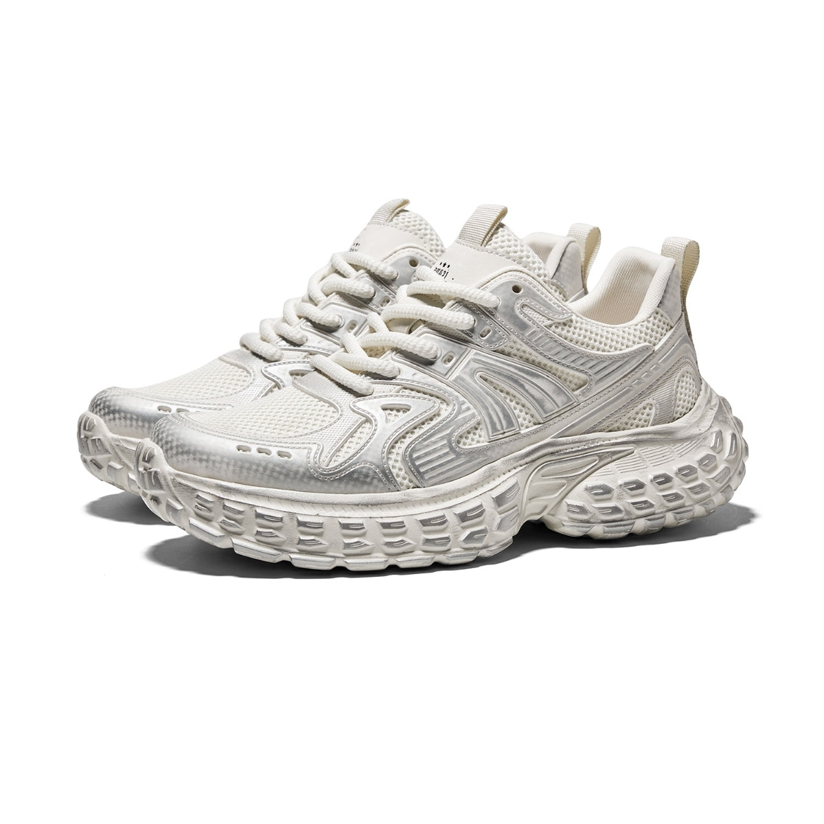 Chunky Mesh Trainers | Thick-Soled Casual Dad Sneakers