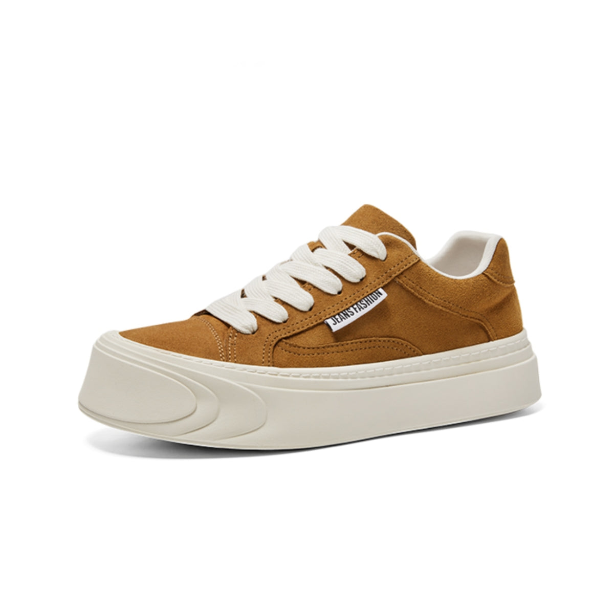 Chunky Suede Platform Trainers | Casual Lace-Up Sneakers
